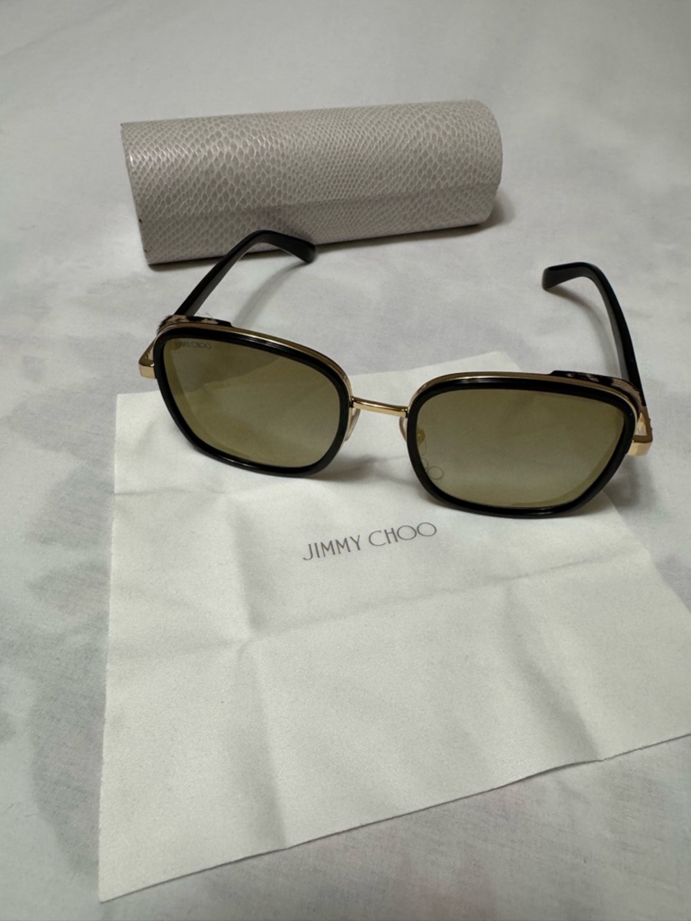 54 mm Rectangle Designer Sunglasses Jimmy Choo - Picture 3 of 10